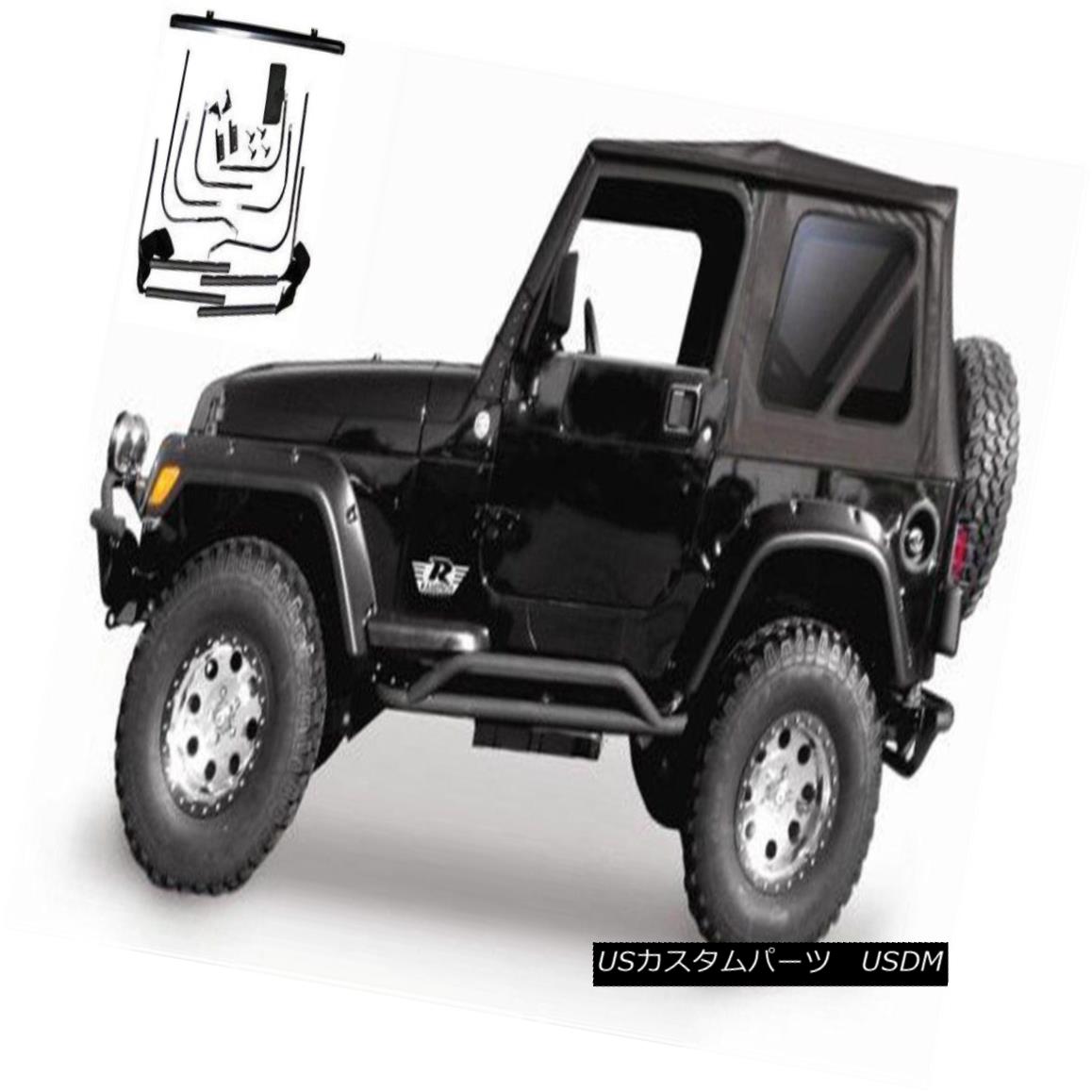 幌・ソフトトップ 1997-2006 Jeep Wrangler Complete Soft Top Kit with Hardware and Tinted Windows 1997年から2006年のジープラングラー完全なソフトトップキットハードウェアと着色されたWindows 【並行輸入品】