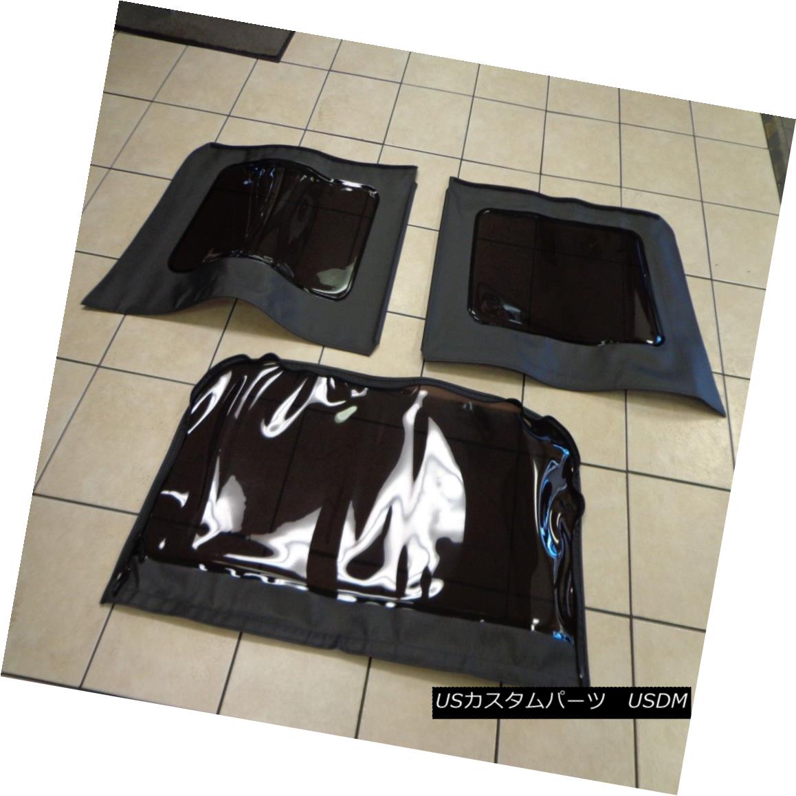 幌・ソフトトップ 11-16 Jeep Wrangler Dark Tinted Soft Top Windows Replacement Kit Black 4dr Mopar 11-16ジープラングラーダークティンテッドソフトトップウィンドウ交換キットブラック4dr Mopar 【並行輸入品】