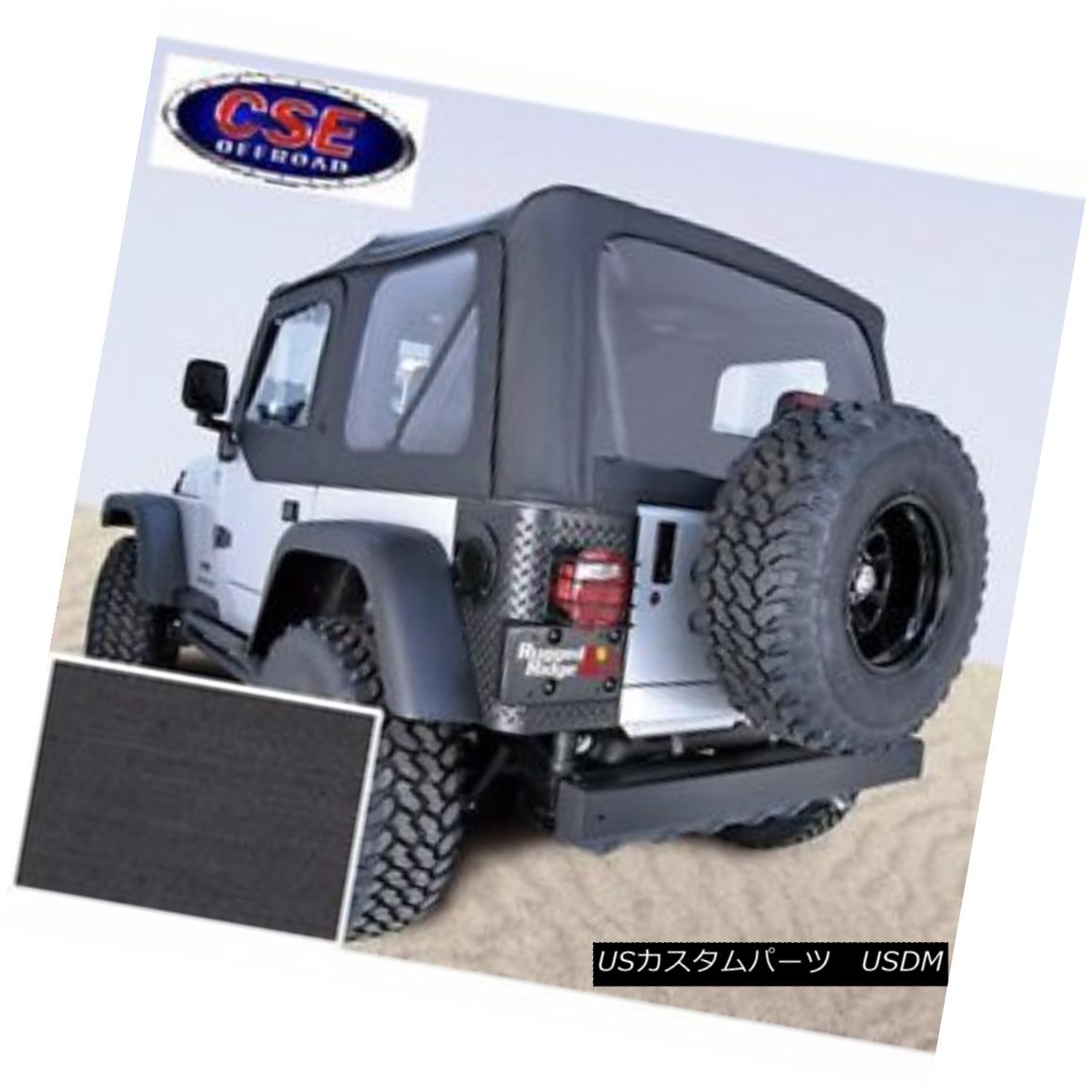 幌・ソフトトップ Soft Top with Door Skins Black Clear Windows Jeep Wrangler TJ 1997-2002 13703.15 ソフトトップドアスキンブラッククリアウィンドウジープラングラーTJ 1997-2002 13703.15 【並行輸入品】｜カスタムパーツ WORLD倉庫