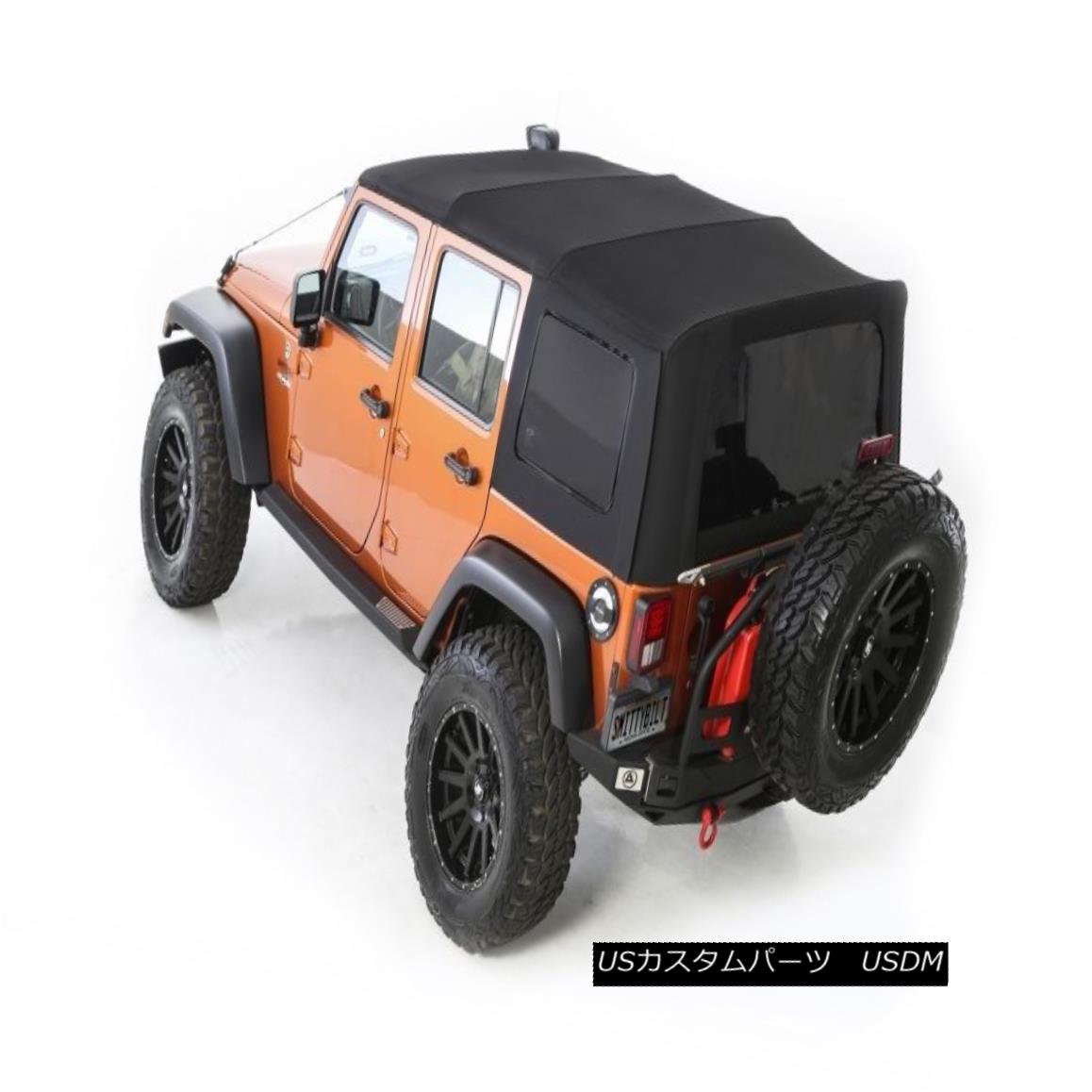 幌・ソフトトップ 2010-2017 Jeep Wrangler Unlimited Twill Replacement Soft Top & Tinted Windows 2010-2017ジープラングラー無制限ツイル交換ソフトトップ& 色づけされたウィンドウ 【並行輸入品】|カスタムパーツ WORLD倉庫