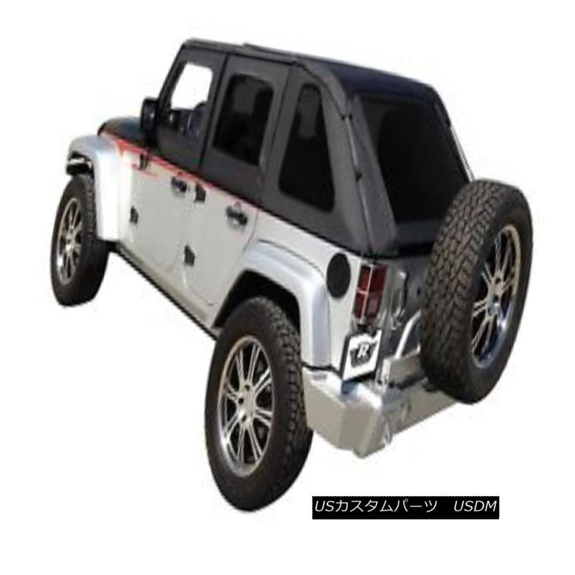 幌・ソフトトップ Rampage 109835 Frameless Soft Top Kit Sailcloth Fits 07-18 Wrangler (JK) ランペイジ109835フレームレスソフトトップキットセールローツ07-18ラングラー(JK) 【並行輸入品】|カスタムパーツ WORLD倉庫