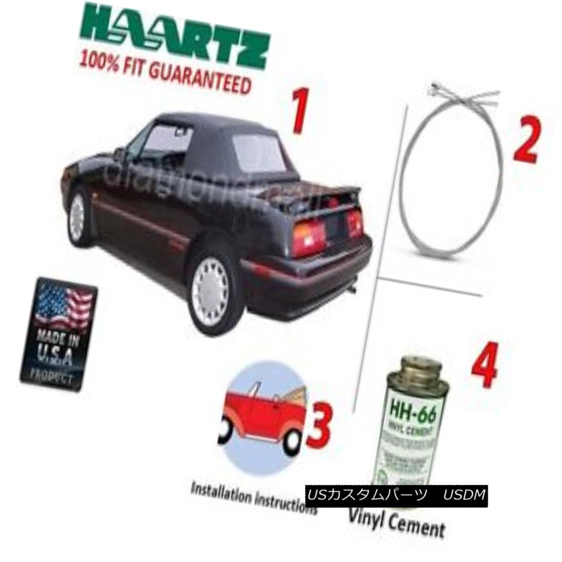 幌・ソフトトップ Ford / Mercury Capri convertible Soft Top Kit (DIY) Fits: July 1992 - 1994 フォード/マーキュリーカプリコンバーチブルソフトトップキット（DIY）適合：1992年7月 - 1994 【並行輸入品】
