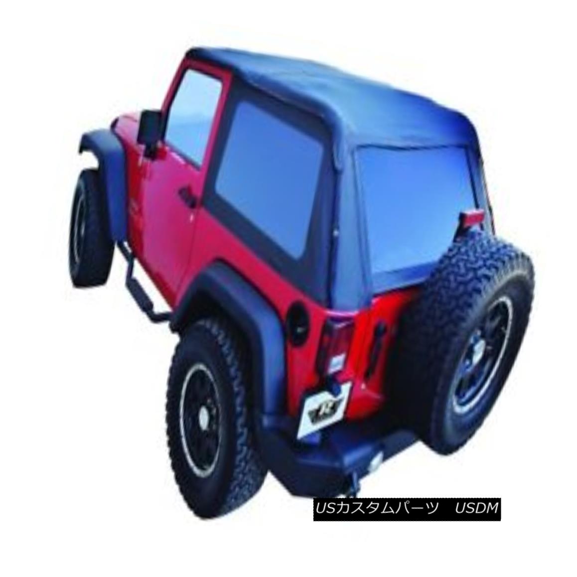 幌・ソフトトップ Rampage 109935 Frameless Soft Top Kit Black Diamond 2007-2018 JK Wrangler 2 Door ランペイジ109935フレームレスソフトトップキットブラックダイヤモンド2007-2018 JK Wrangler 2 Door 【並行輸入品】