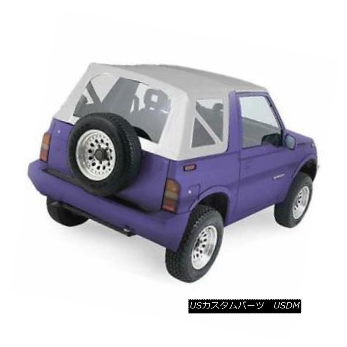 幌・ソフトトップ Suzuki Samurai Soft Top 1986-1994 OEM Replacement White Smittybilt 98752 スズキサムライソフトトップ1986-1994 OEM交換ホワイトスミチビルト98752 【並行輸入品】