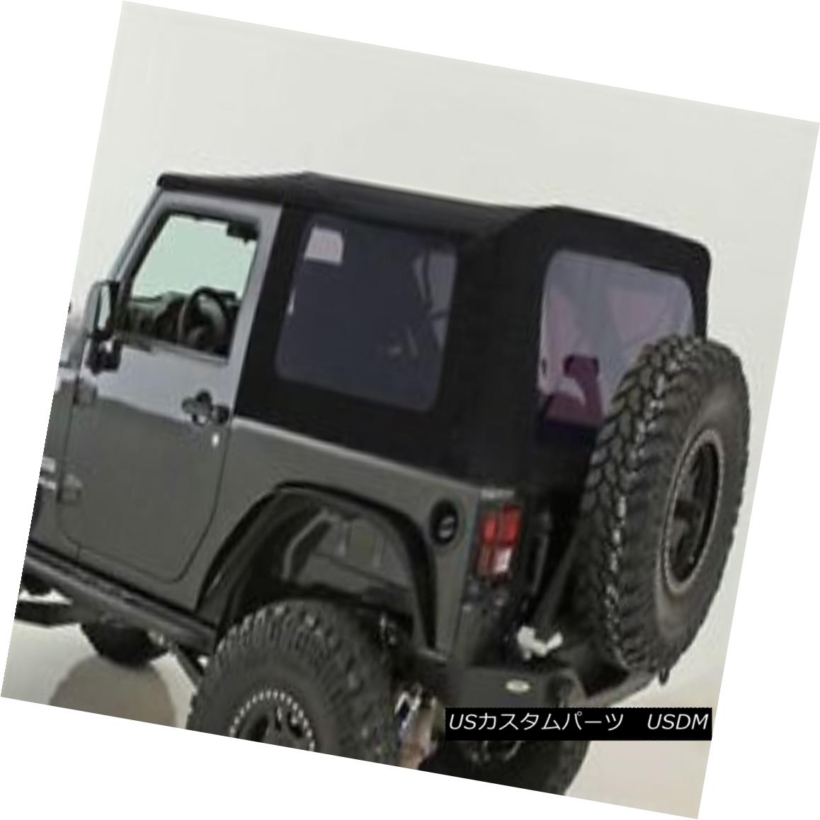 幌・ソフトトップ Smittybilt 9070235 - Diamond Black OEM Replacement Soft Top with Tinted Windows Smittybilt 9070235 - ダイヤモンドブラックOEM交換ソフトトップ 【並行輸入品】