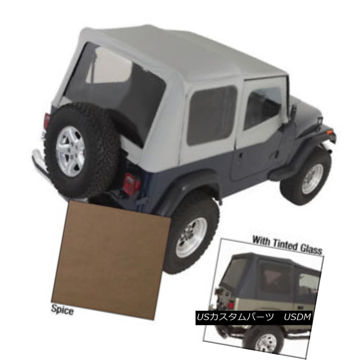 幌・ソフトトップ Rugged Ridge 13722.37 XHD Soft Top Spice Tinted Windows 88-95 Jeep Wrangler 頑丈なリッジ13722.37 XHDソフトトップスパイスティント付きウィンドウ88-95ジープラングラー 【並行輸入品】