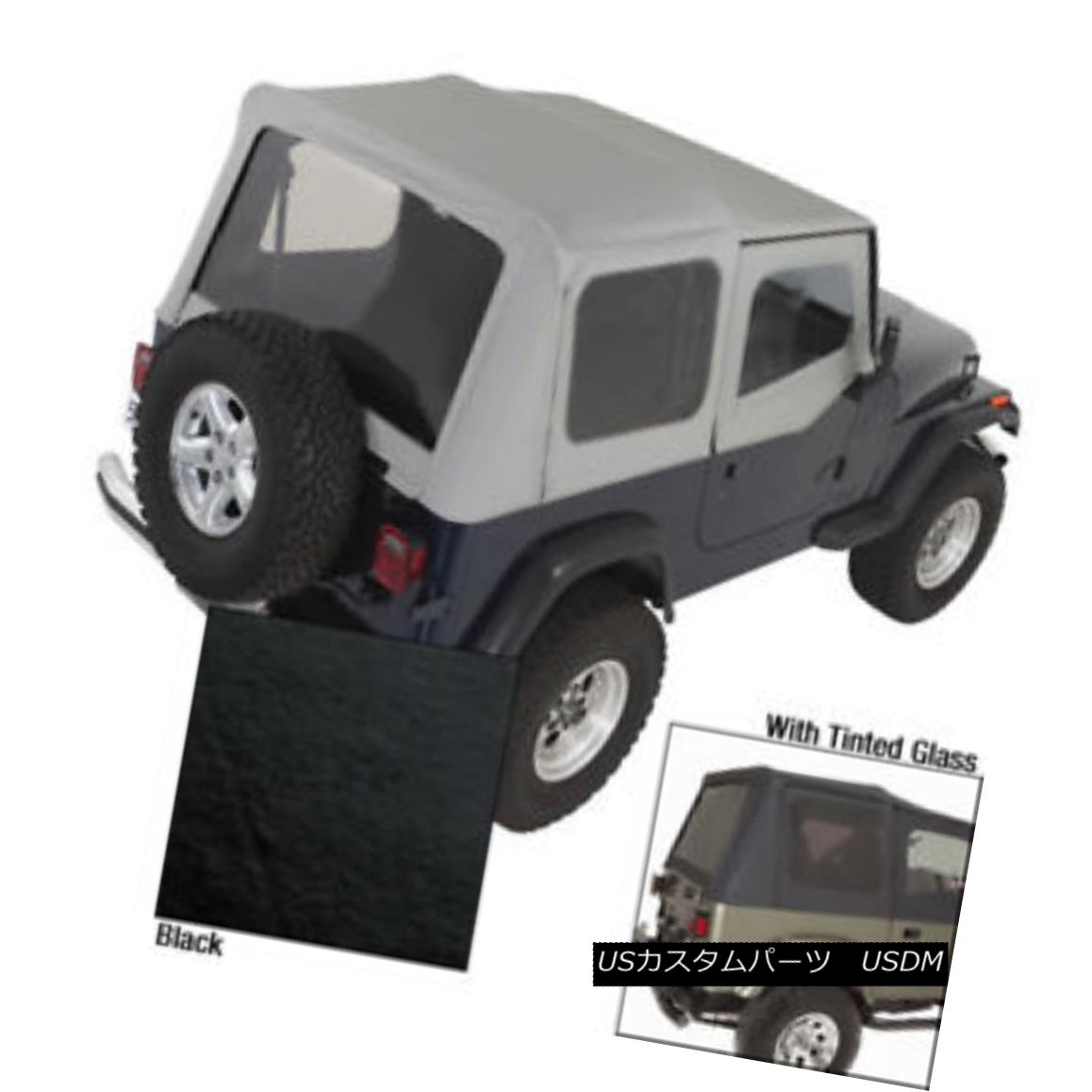 幌・ソフトトップ Rugged Ridge 13702.15 Soft Top Door Skins Black Tinted Windows Jeep Wrangler Rugged Ridge 13702.15ソフトトップドアスキンブラックティンテッドウィンドウジープラングラー 【並行輸入品】