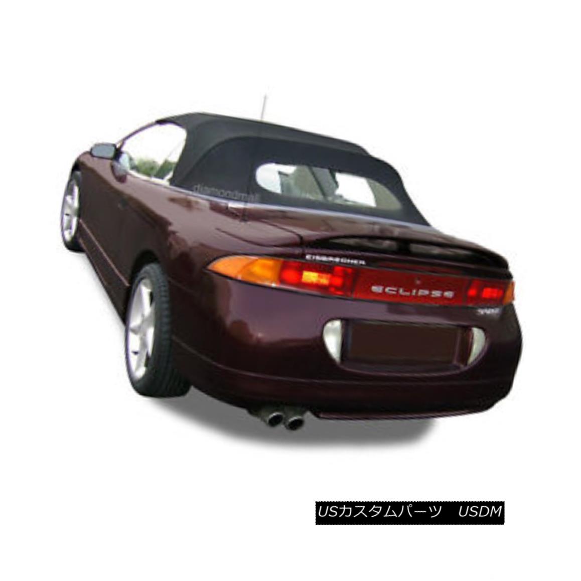 幌・ソフトトップ Mitsubishi Eclipse 1995-99 Convertible Soft Top & Heated Glass Black Sailcloth 三菱Eclipse 1995-99コンバーチブルソフトトップ＆amp; 加熱ガラスブラックセイルクロス 【並行輸入品】