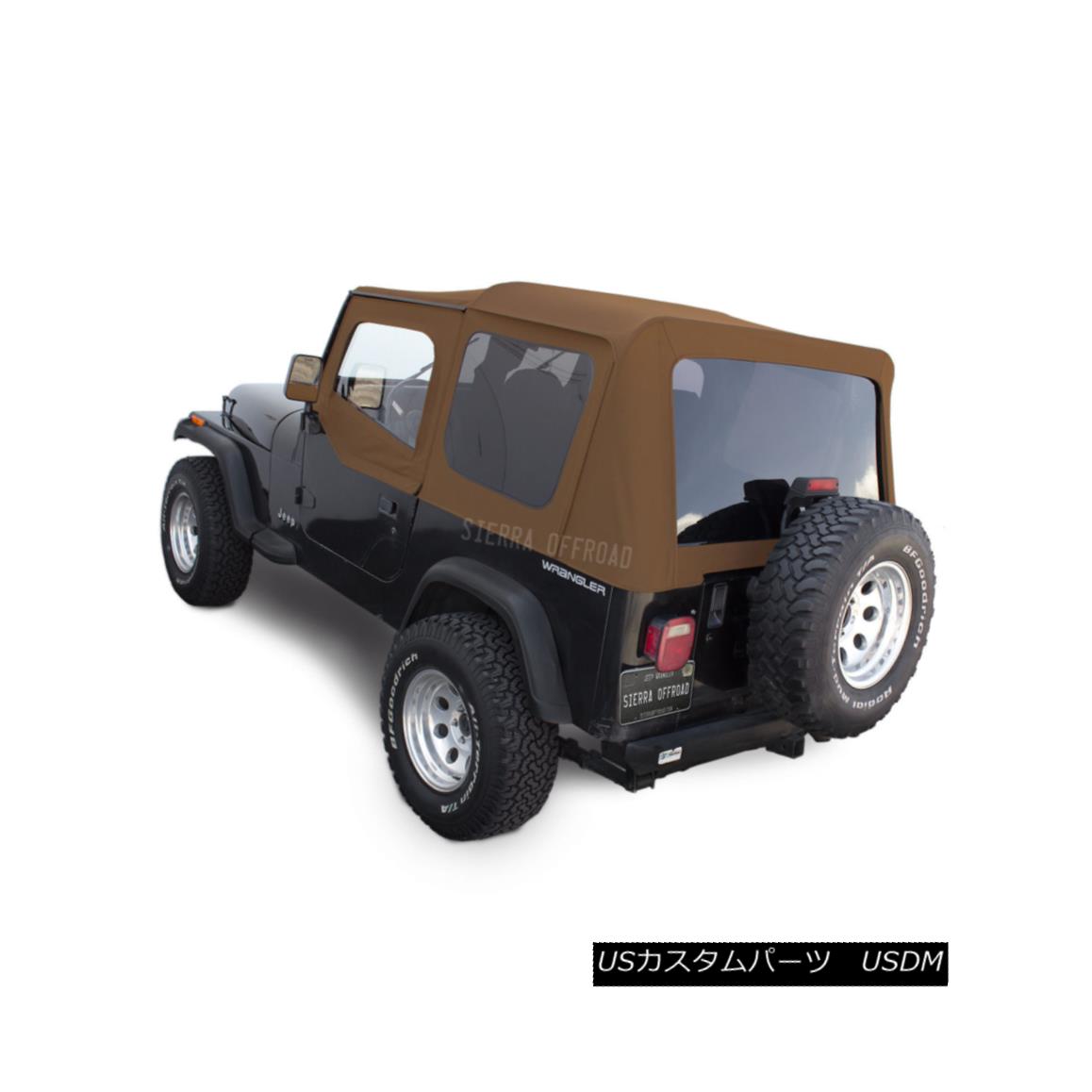 幌・ソフトトップ Jeep Wrangler YJ Soft Top, 88-95, Upper Doors, Tinted Windows, Spice Denim ジープラングラーYJソフトトップ、88-95、上のドア、着色ウィンドウ、スパイスデニム 【並行輸入品】