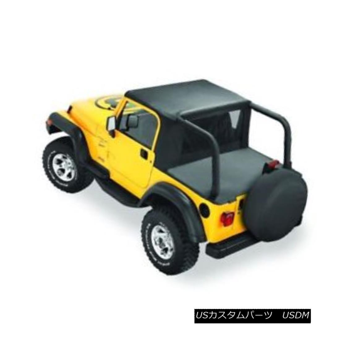 幌・ソフトトップ Bestop 53809-15 Halftop Black For 97-02 Wrangler TJ w/ Factory Soft Top Hardware Bestop 53809-15ハーフトープブラック97-02用Wrangler TJ、工場用ソフトトップハードウェア 【並行輸入品】