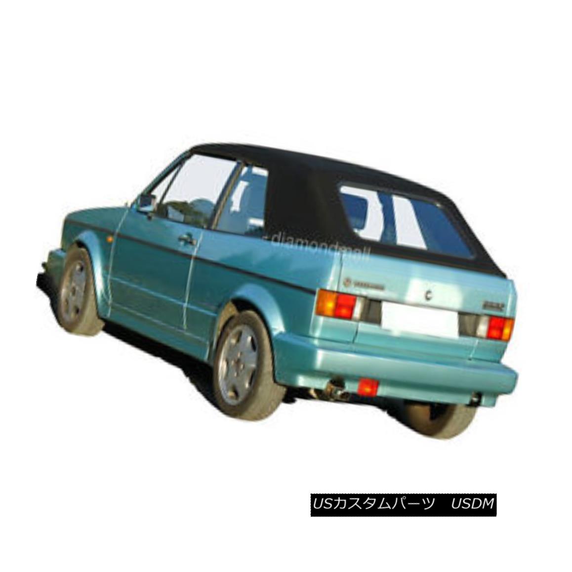 幌・ソフトトップ VW Volkswagen Rabbit Cabriolet Golf 1980-94 Convertible Soft Top Black Stayfast VWフォルクスワーゲンウサギカブリオレゴルフ1980-94コンバーチブルソフトトップブラックブラック 【並行輸入品】