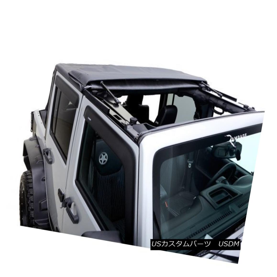 幌・ソフトトップ Rampage TrailView Framless Soft Top 07-16 Wrangler JK 2-door, 139935 暴走TrailViewフレームレスソフトトップ07-16ラングラーJK 2ドア、139935 【並行輸入品】