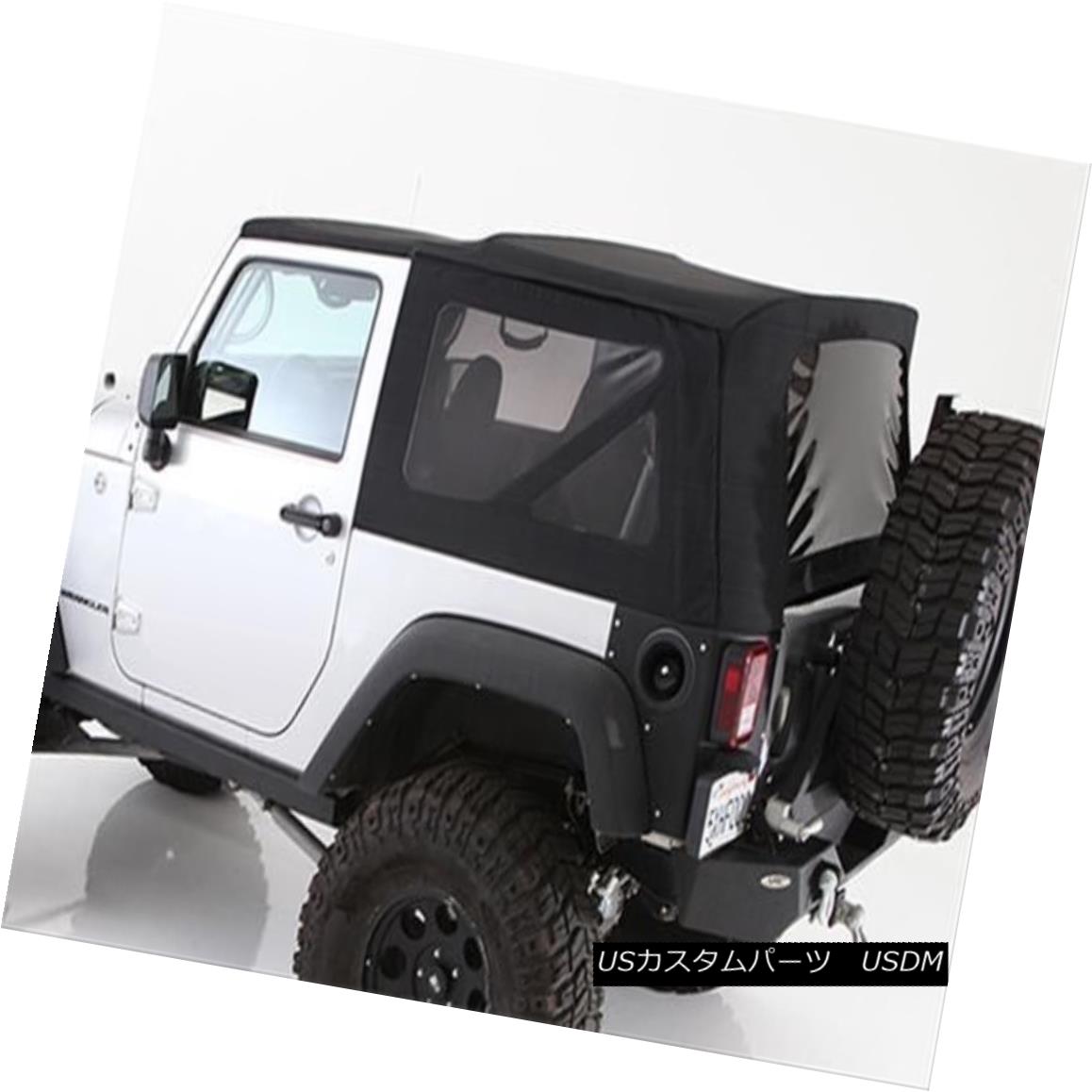 幌・ソフトトップ 2010-2017 Jeep Wrangler 2 Door Replacement Soft Top with Tinted Rear Windows 2010-2017ジープラングラー2ドア交換ソフトトップ、ティンテッドリアウィンドウ付き 【並行輸入品】