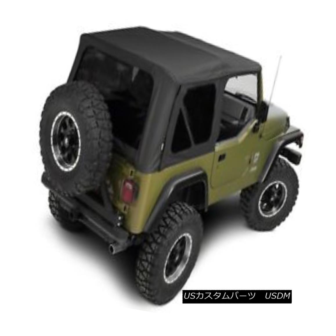 幌・ソフトトップ Rampage 68835 Complete Black Soft Top &amp; Tint 97-06 Jeep Wrangler w/Full Doors ランペイジ68835 Complete Black Soft Top＆amp; ティント97-06 Jeep Wrangler / Full Doors 【並行輸入品】｜カスタムパーツ WORLD倉庫