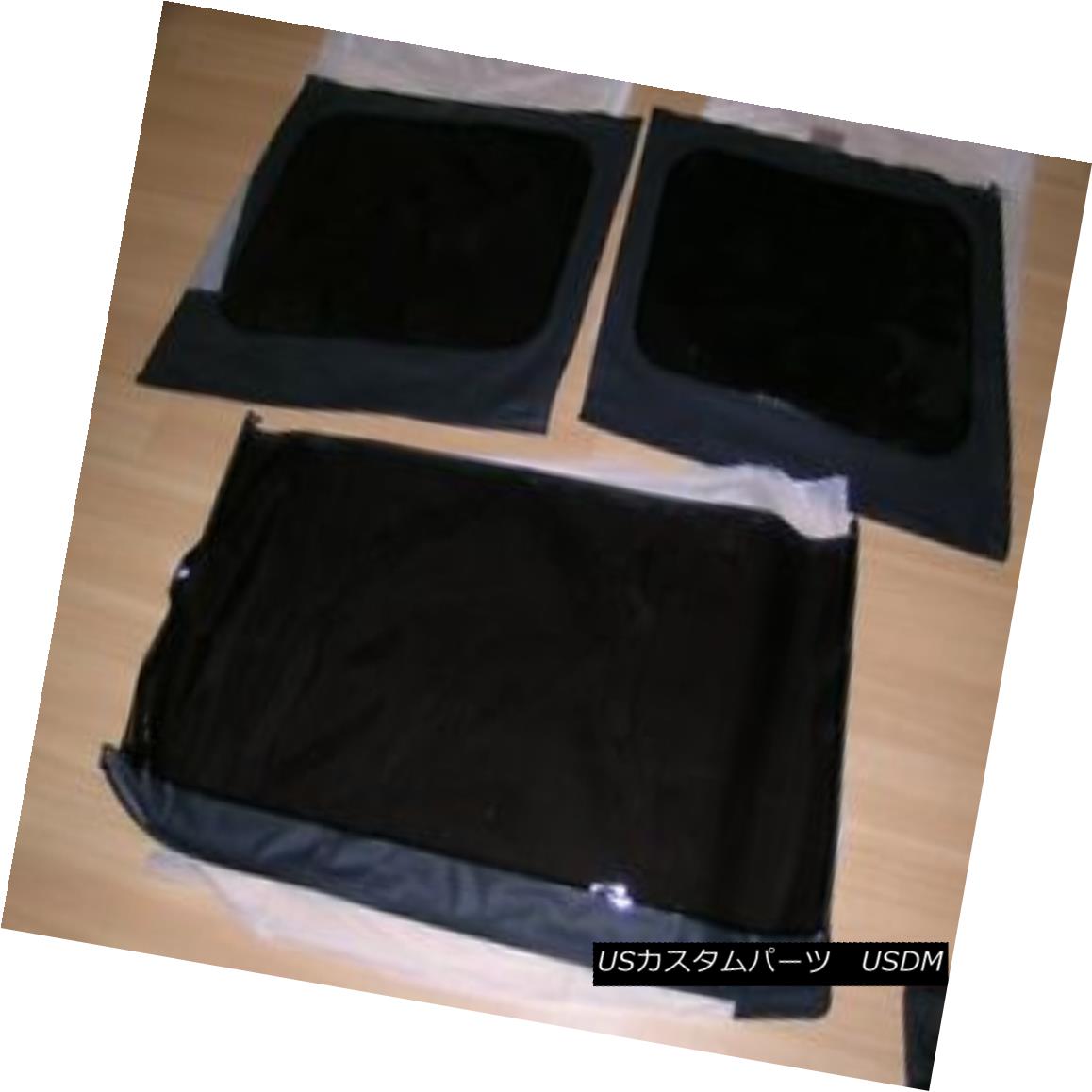 幌・ソフトトップ 1988-1995 Jeep Wrangler Half Door Soft Top Canvas Top & Rear Tinted Window Black 1988-1995ジープラングラーハーフドアソフトトップキャンバストップ＆amp; リアティントドウィンドウブラック 【並行輸入品】