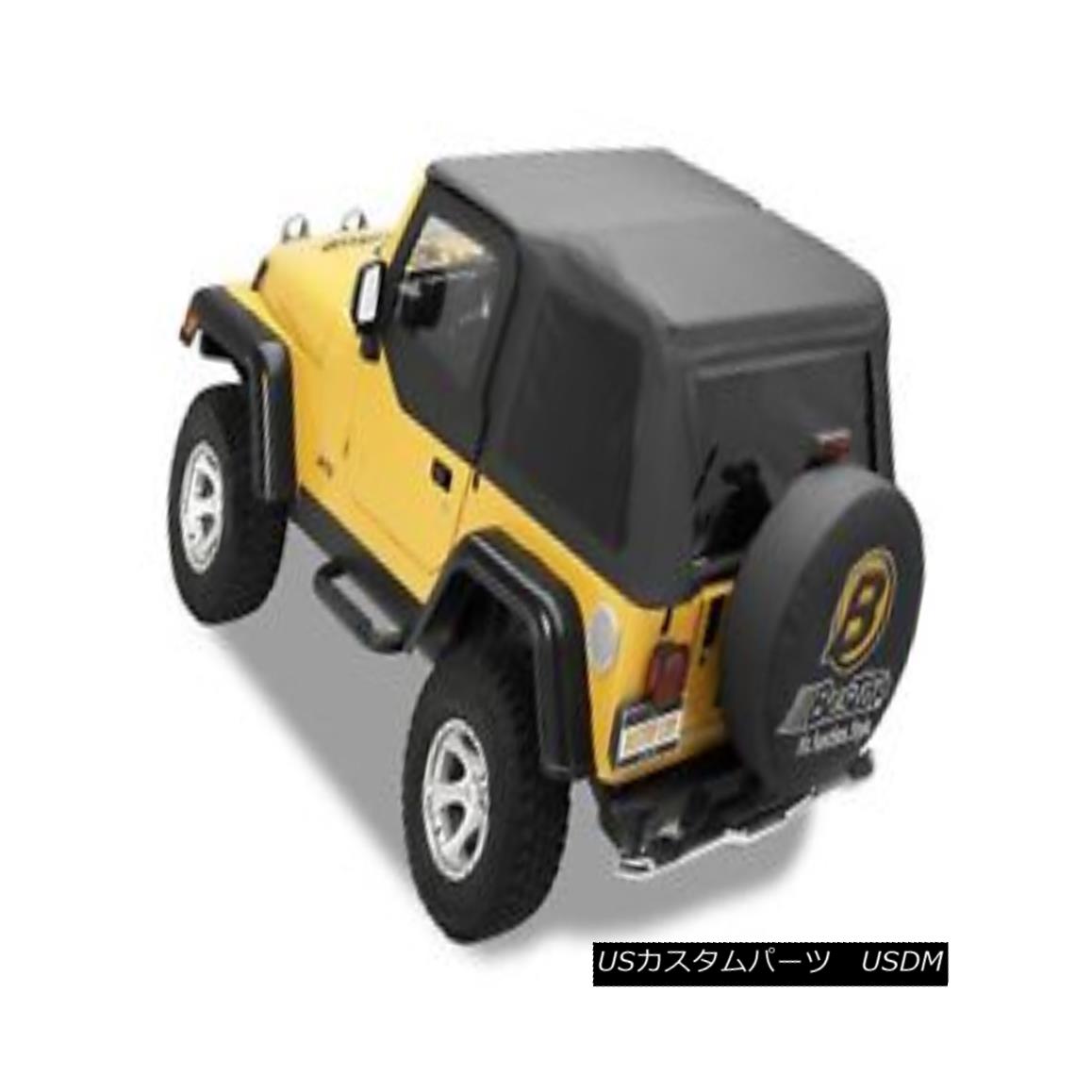 幌・ソフトトップ Bestop 56820-15 Jeep Trektop NX Complete Replacement Soft Top Black Denim Bestop 56820-15 Jeep Trektop NX完全交換用ソフトトップブラックデニム 【並行輸入品】
