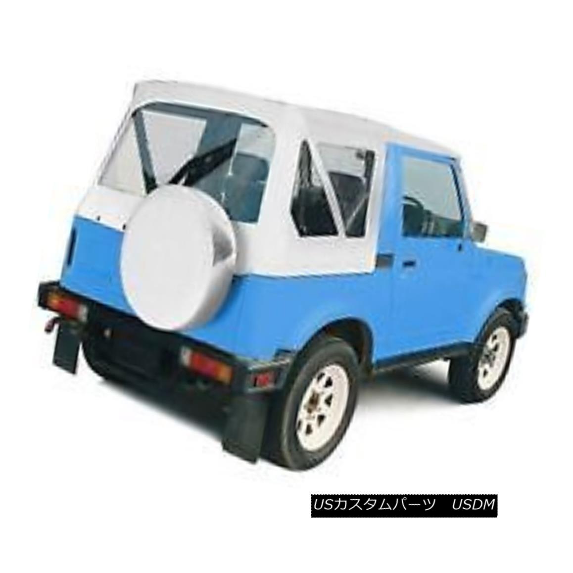 幌・ソフトトップ 86-94 Suzuki SAMURAI Soft Top TINTED WINDOWS WHITE TOP HAS ZIP OUT WINDOWS 98552 86-94スズキサムライソフトトップテントウインドホワイトトップジップアウトウインドウ98552 【並行輸入品】 51,678円