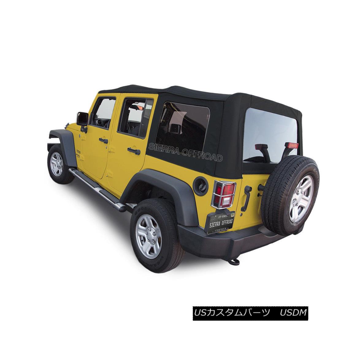 幌 軟らかいブラウス 07 09 Jeep Wrangler 4 Dr Jk Soft Top Black Canvas 07 09 ジープラングラー4 Dr Jkソフトトップ ブラックキャンヴァス Rosadiy De