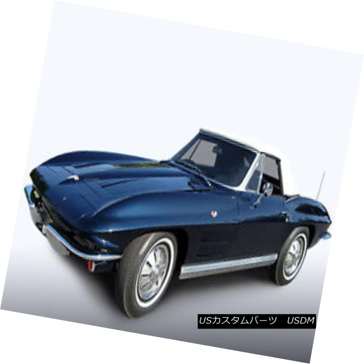 幌・ソフトトップ Chevy Chevrolet Corvette 1963-1967 Convertible Soft Top White Pinpoint シボレーシボレーコルベット1963-1967コンバーチブルソフトトップホワイトピンポイント 【並行輸入品】