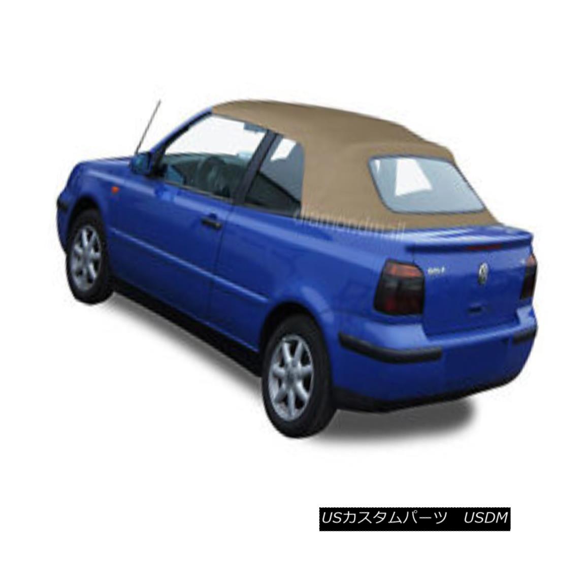幌・ソフトトップ VW Volkswagen Golf Cabrio Cabriolet 1995-01 Convertible Soft Top Tan Stayfast VWフォルクスワーゲンゴルフCabrio Cabriolet 1995-01コンバーチブルソフトトップタンステイファスト 【並行輸入品】