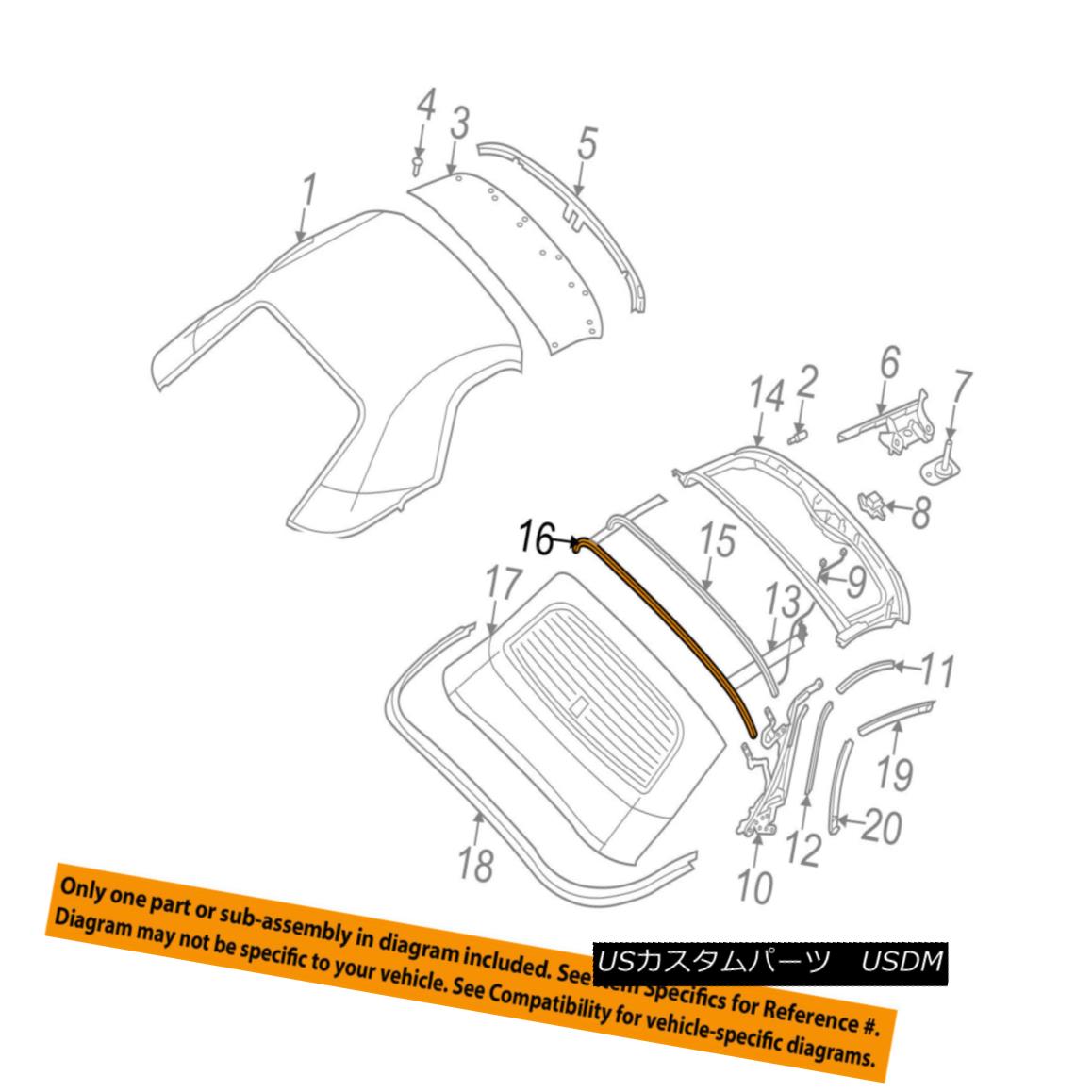 幌・ソフトトップ Dodge CHRYSLER OEM 03-06 Viper Convertible/soft Top-Bow 5029131AB Dodge CHRYSLER OEM 03-06バイパー・コンバーチブル/ so ft Top-Bow 5029131AB 【並行輸入品】