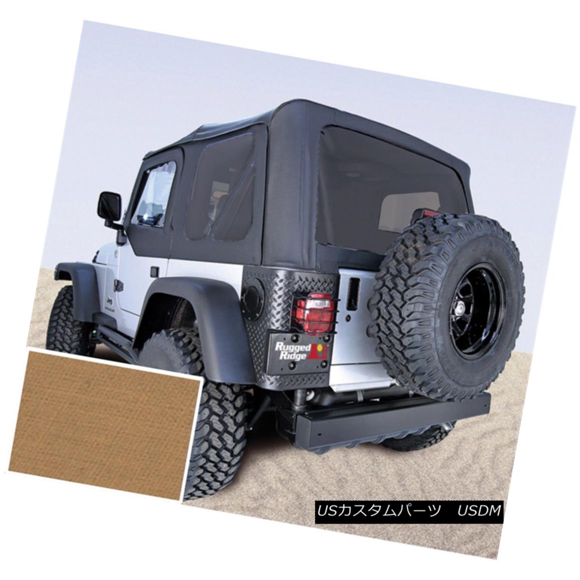 幌・ソフトトップ Rugged Ridge 13724.37 Replacement Soft Top Fits 97-02 Wrangler (TJ) 頑丈なリッジ13724.37交換用ソフトトップフィット97-02ラングラー（TJ） 【並行輸入品】