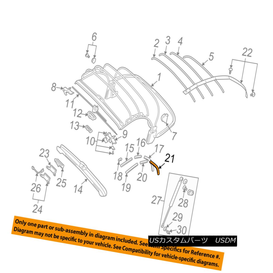 幌・ソフトトップ AUDI OEM 01-06 TT Quattro Convertible/soft Top-Channel Gasket Left 8N7871419 AUDI OEM 01-06 TT Quattro Convertible / so ftトップチャンネルガスケット左8N7871419 【並行輸入品】