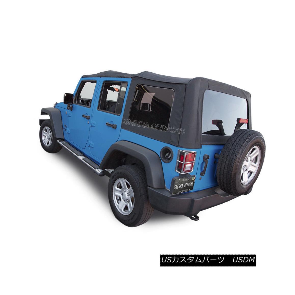 【美品】Jeep JK Wrangler MOPAR 純正　幌　4ドア用 Mopar Soft Top 4 Door Black Premium Sunrider Design