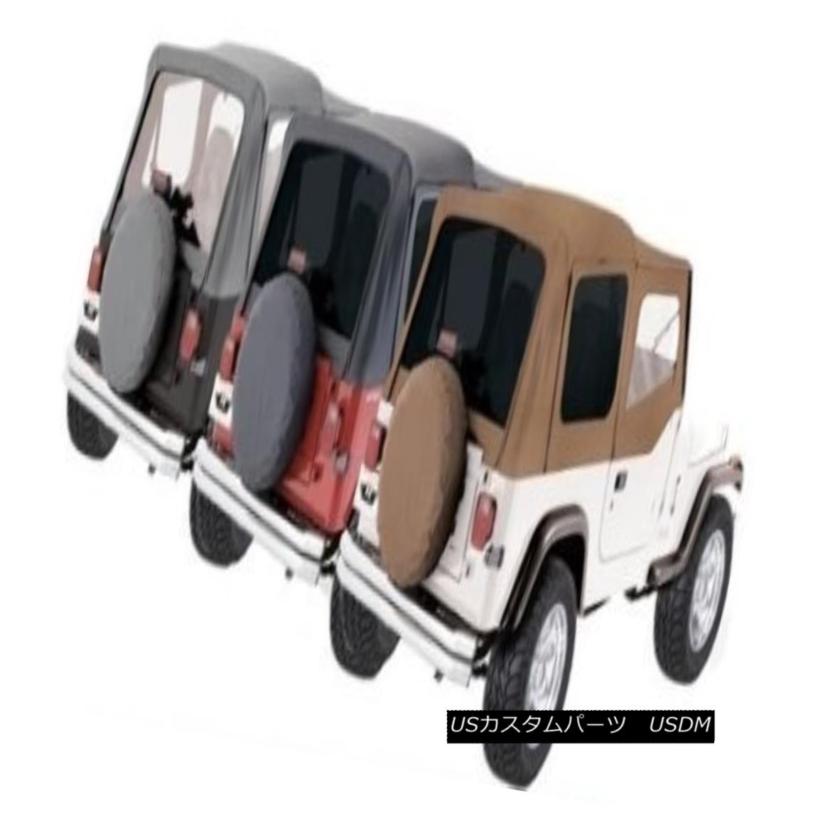 幌・ソフトトップ Rampage Factory Replacement Soft Top 88-95 Jeep Wrangler YJ 99611 Gray Rampage Factory Replacementソフトトップ88-95ジープラングラーYJ 99611グレー 【並行輸入品】｜カスタムパーツ WORLD倉庫