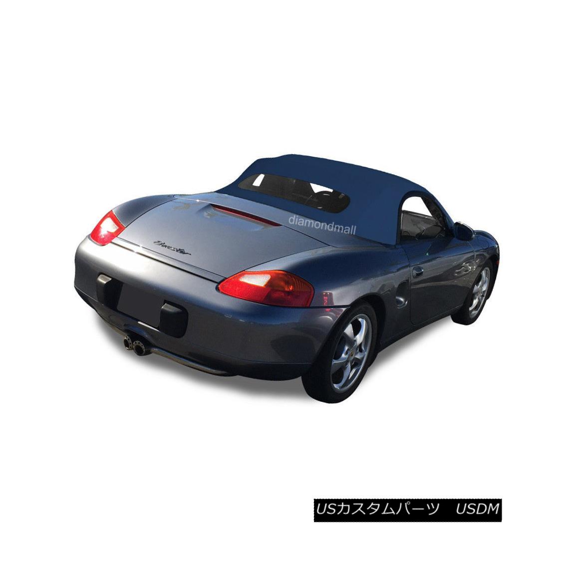 幌・ソフトトップ Porsche Boxster 1997-02 Convertible Soft Top & Heated Glass Window Blue Stayfast Porsche Boxster 1997-02コンバーチブルソフトトップ＆amp; 加熱ガラス窓ブルーステイファースト 【並行輸入品】