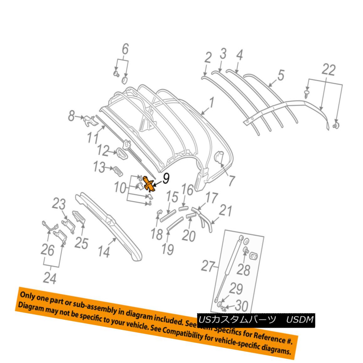 幌・ソフトトップ AUDI OEM 01-06 TT Quattro Convertible/soft Top-Latch Left 8N7871405 AUDI OEM 01-06 TT Quattro Convertible / so ftトップラッチ左8N7871405 【並行輸入品】 61,408円