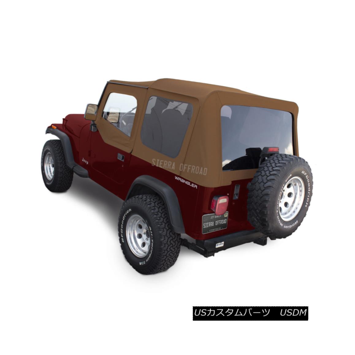 幌・ソフトトップ Jeep Wrangler YJ Soft Top 88-95, Spice Denim, Tinted Windows, Upper Doors ジープラングラーYJソフトトップ88-95、スパイスデニム、ティンテッドウインドウ、アッパードア 【並行輸入品】