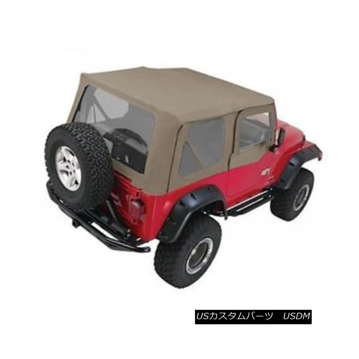 幌・ソフトトップ Rampage Complete Soft Top w/ Frame 97-06 Jeep Wrangler TJ 68336 Khaki Diamond 暴走完全なソフトトップフレーム97-06ジープラングラーTJ 68336カーキダイヤモンド 【並行輸入品】