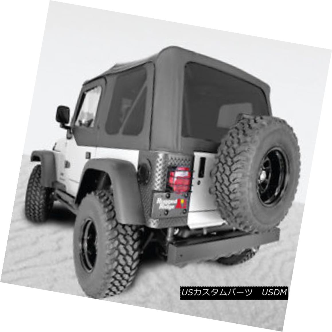 幌・ソフトトップ Rugged Ridge 13728.01 XHD Sailcoth Soft Top Black Tinted Windows Jeep Wrangler 頑丈な尾根13728.01 XHD帆布ソフトトップブラックティンテッドWindowsジープラングラー 【並行輸入品】