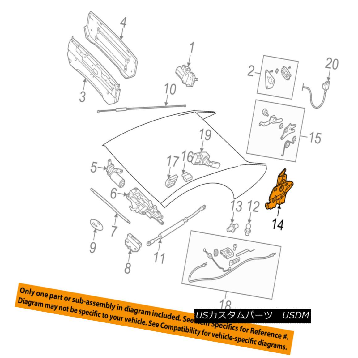 幌・ソフトトップ BMW OEM 06-10 650i Motor-Convertible/soft Top-Release Lever Left 54347159089 BMW OEM 06-10 650iモーター・コンバーチブル/ソフト・トップ・リリース・レバー左54347159089 【並行輸入品】