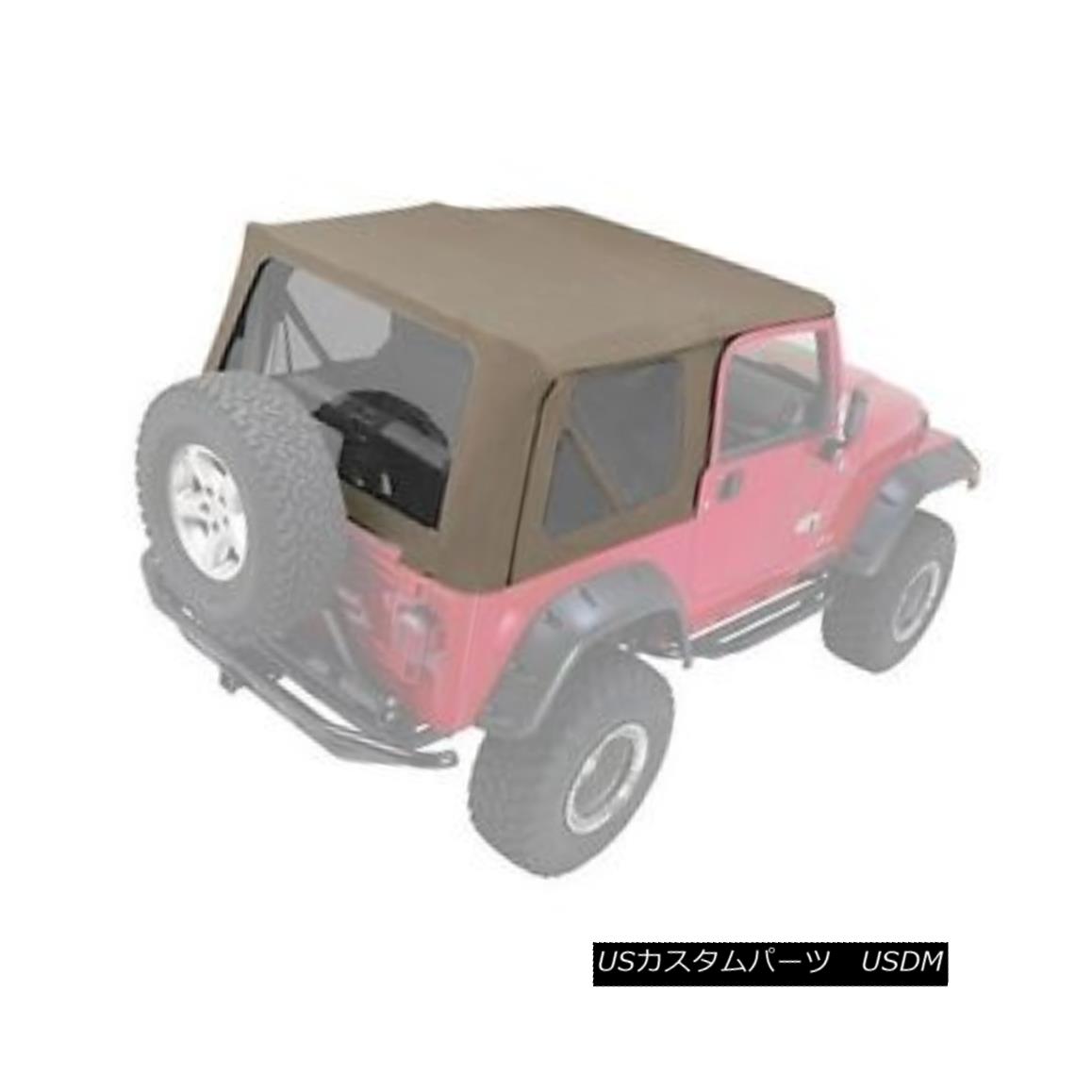 幌・ソフトトップ Rampage Complete Soft Top w/ Frame 97-06 Jeep Wrangler TJ 68736 Khaki Diamond 暴走完全なソフトトップフレーム97-06ジープラングラーTJ 68736カーキダイヤモンド 【並行輸入品】