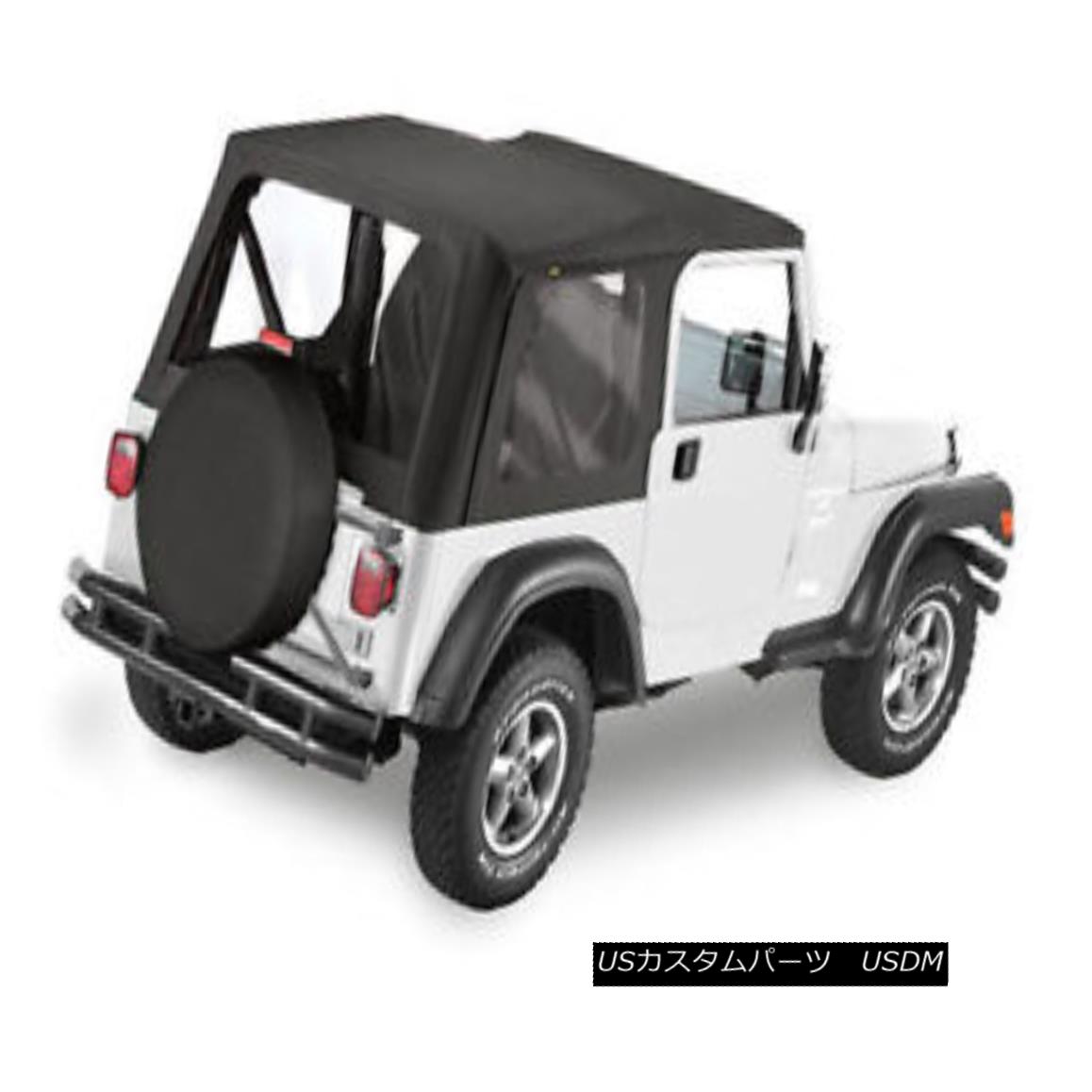 幌・ソフトトップ Bestop Replace A Top 97-02 Jeep Wrangler TJ Clear Windows Black Denim Bestop交換トップ97-02ジープラングラーTJクリアウィンドウブラックデニム 【並行輸入品】|カスタムパーツ WORLD倉庫
