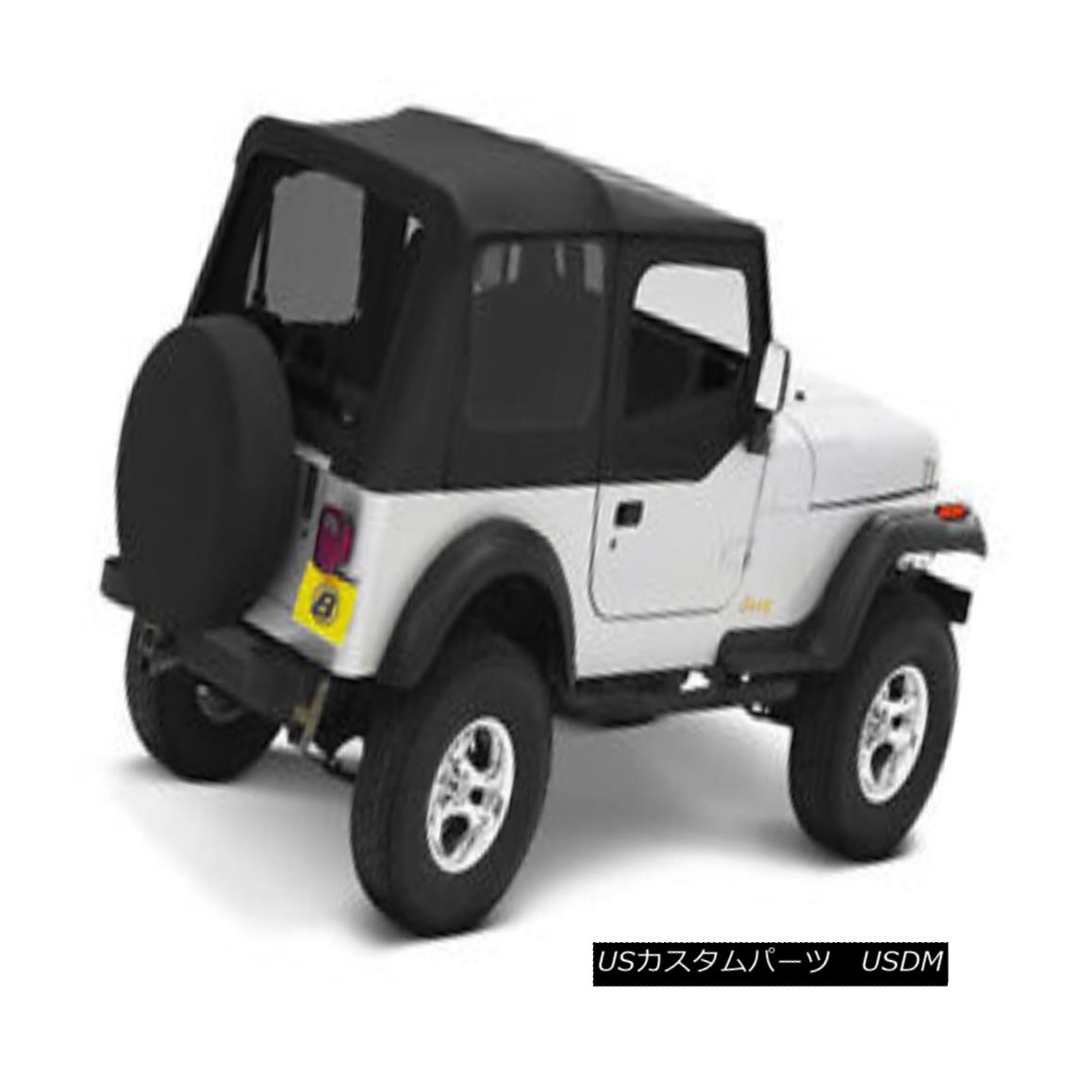 幌・ソフトトップ Bestop Replace A Top 88-95 Jeep Wrangler YJ Clear Half Door Skins Black Denim ベストトップ交換88-95ジープラングラーYJクリアハーフドアスキンブラックデニム 【並行輸入品】 87,725円