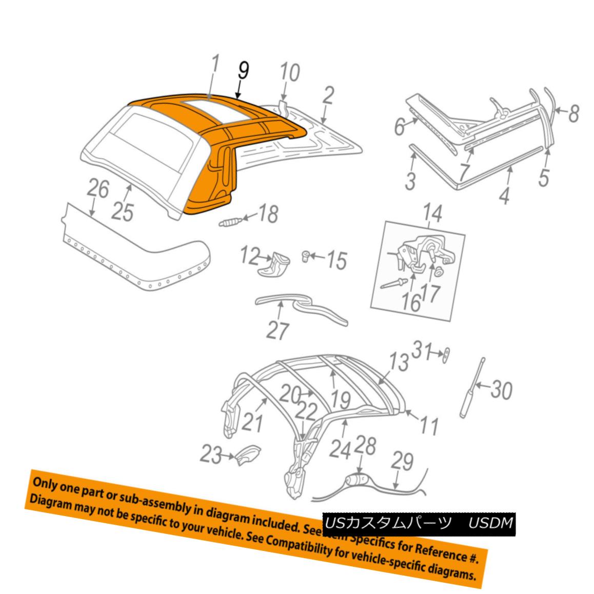 幌・ソフトトップ CHRYSLER OEM 96-06 Sebring Convertible/soft Top-Header 4864736 CHRYSLER OEM 96-06 Sebring Convertible / so ftトップヘッダー4864736 【並行輸入品】