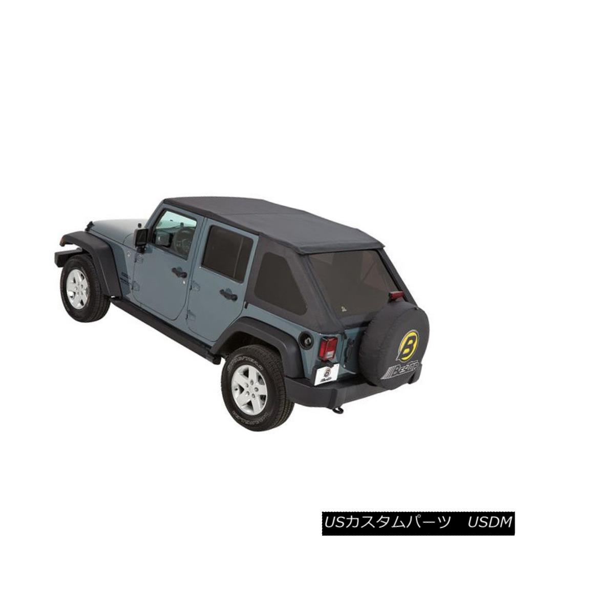 幌・ソフトトップ Bestop Soft Top Trektop NX Black Diamond 4-Door Jeep Wrangler JK 2007-2018 ベストトップソフトトップTrektop NXブラックダイヤモンド4ドアジープラングラーJK 2007-2018 【並行輸入品】