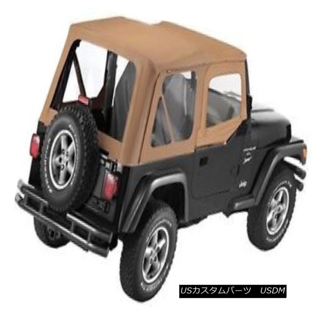 幌・ソフトトップ Bestop Sailcloth Replace A Top 88-95 Jeep Wrangler YJ Clear Windows Spice Bestopの帆布を交換するトップ88-95ジープラングラーYJクリアWindowsスパイス 【並行輸入品】
