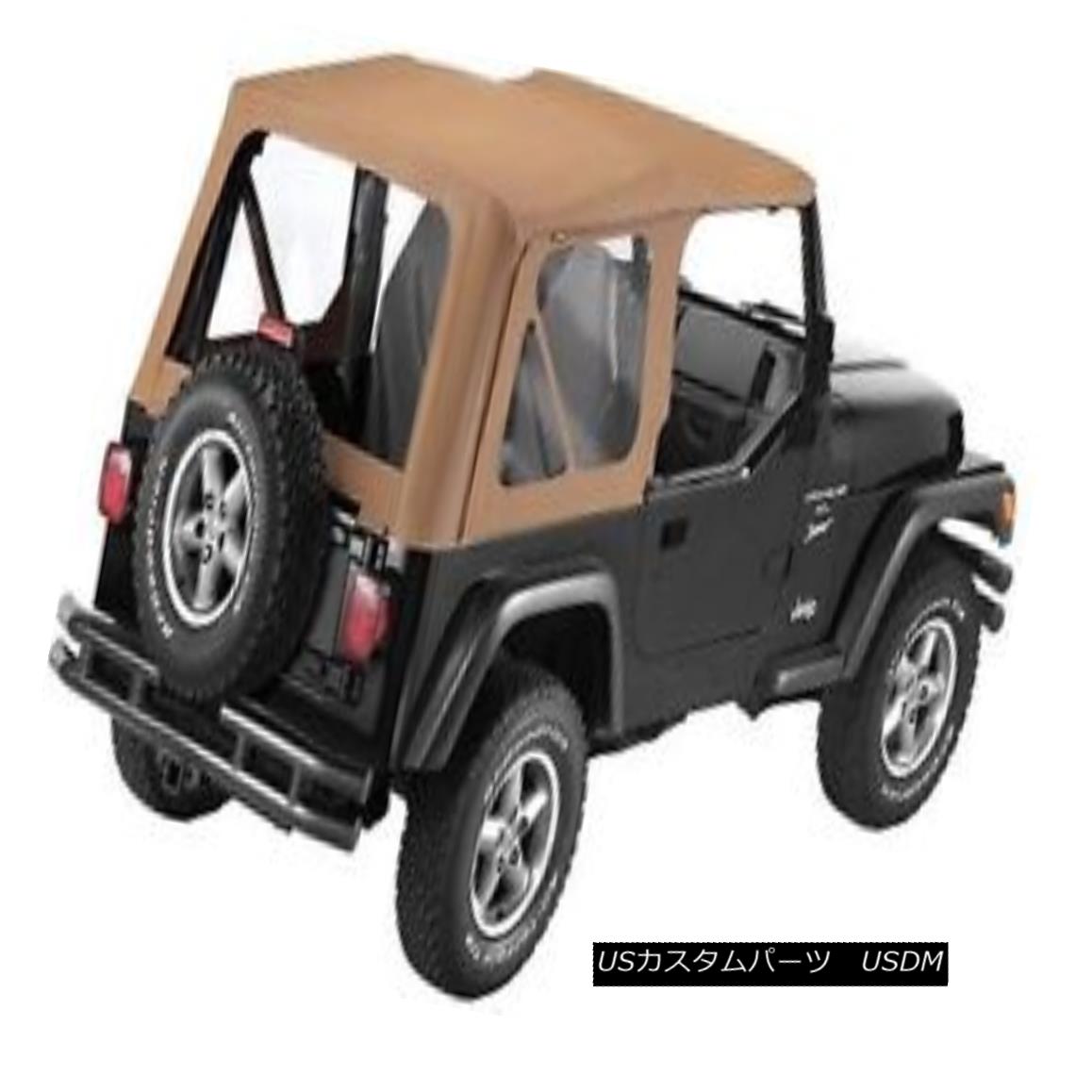 幌・ソフトトップ Bestop Sailcloth Replace A Top 97-02 Jeep Wrangler TJ Clear Windows Spice Bestop帆布は、トップ97-02ジープラングラーTJクリアWindowsスパイスを交換 【並行輸入品】|カスタムパーツ WORLD倉庫