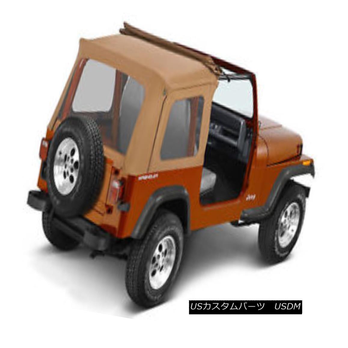 幌・ソフトトップ Bestop Sunrider 76-95 Jeep CJ7 / Wrangler YJ Clear Windows Spice ベストサンライダー76-95ジープCJ7 /ラングラーYJクリアWindowsスパイス 【並行輸入品】