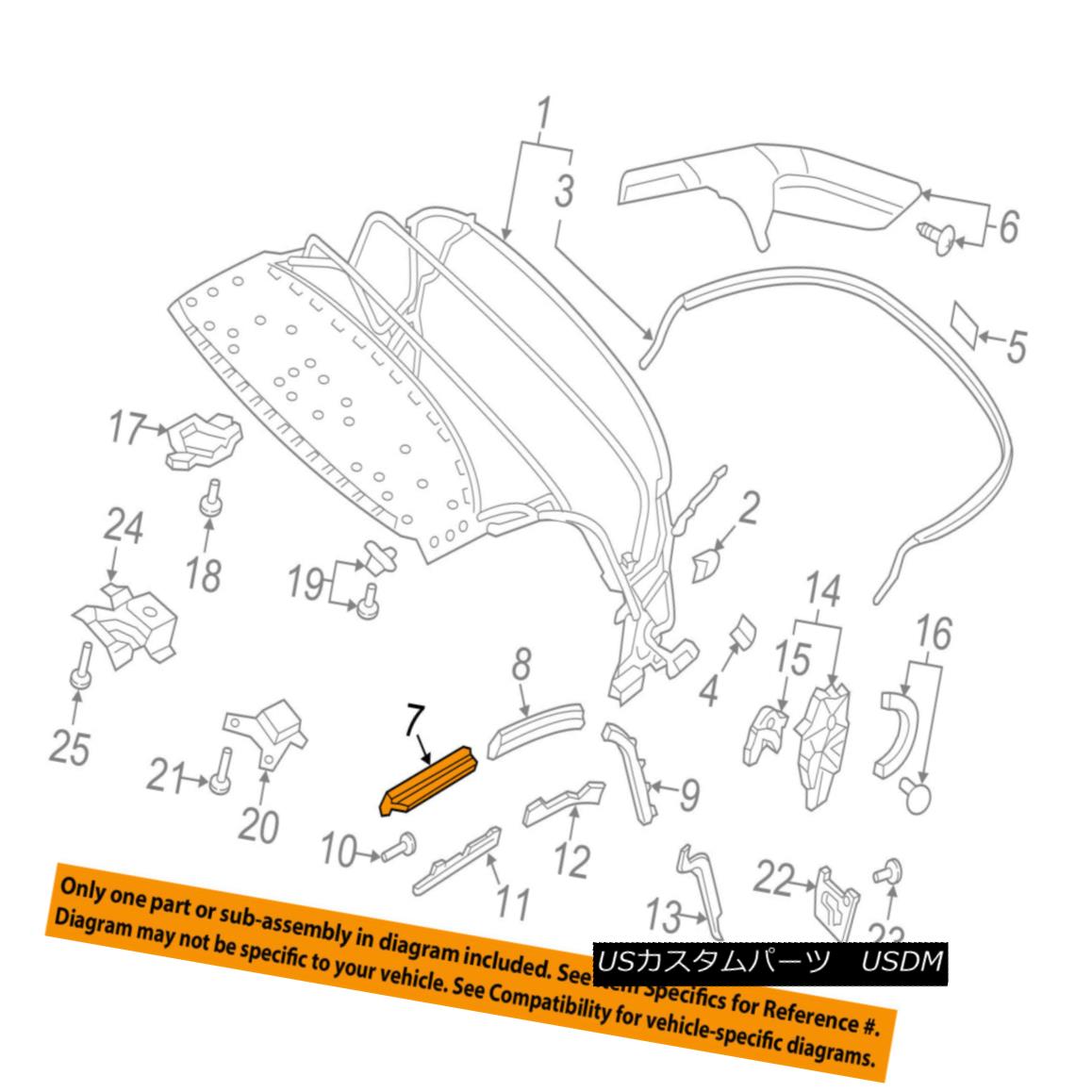 幌・ソフトトップ AUDI OEM 16-17 TT Quattro Frame-Convertible/soft Top-Gasket Kit 8S7898701 AUDI OEM 16-17 TT Quattroフレームコンバーチブル/ソフトトップガスケットキット8S7898701 【並行輸入品】