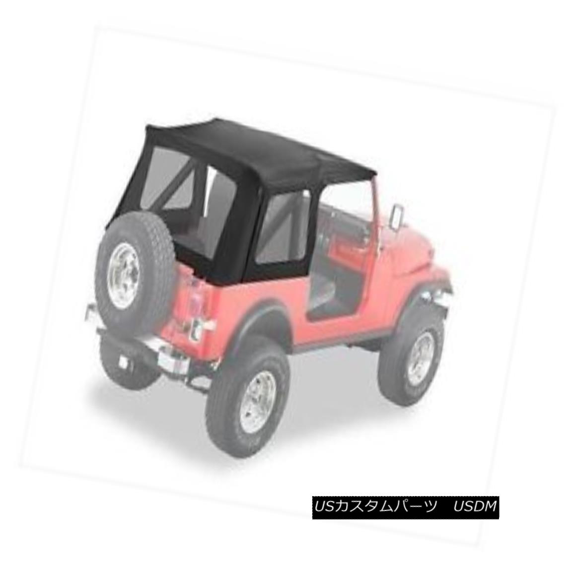 幌・ソフトトップ Bestop Supertop Replacement Skin 76-95 Jeep CJ7 / Wrangler Clear Windows Black Bestopスーパートップ交換用スキン76-95ジープCJ7 /ラングラークリアウィンドウブラック 【並行輸入品】