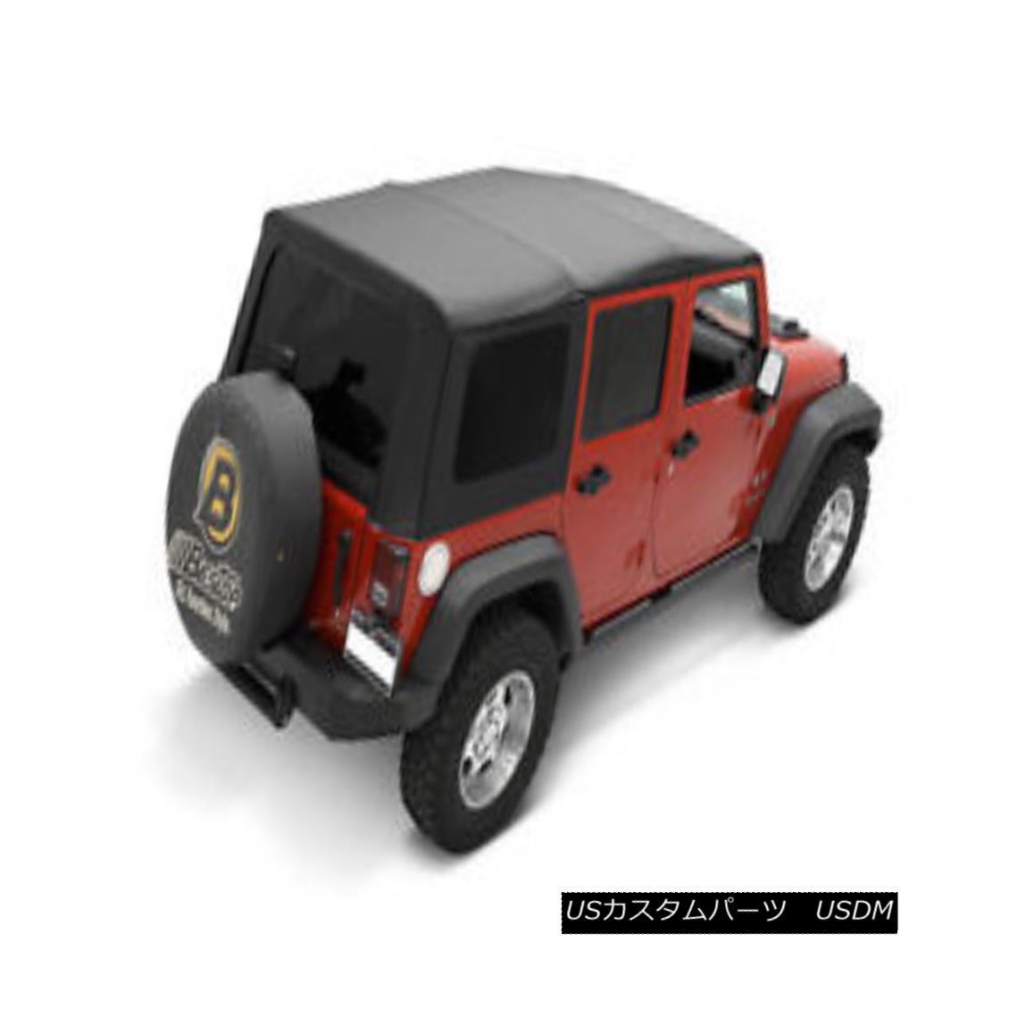 幌・ソフトトップ Bestop Sailcloth Replace A Top 11-17 Jeep Wrangler Unlimited 4 DR Tint Black ベストトップセイルクロストップ11-17ジープラングラーアンリミテッド4 DRティントブラック 【並行輸入品】