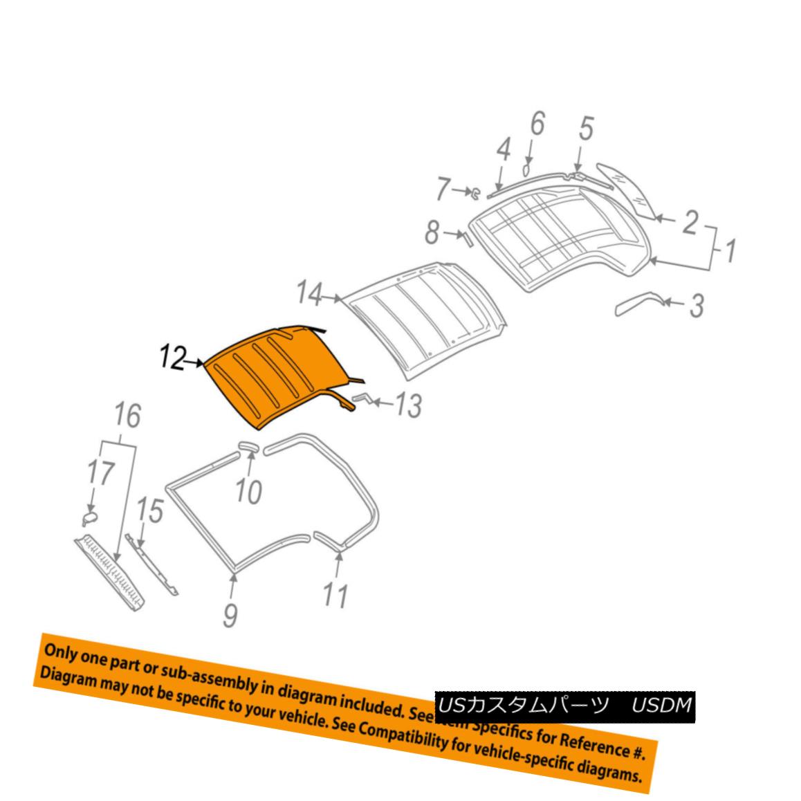 幌・ソフトトップ AUDI OEM 03-09 A4 Convertible/soft Top-Headliner 8H08710478E3 AUDI OEM 03-09 A4コンバーチブル/ so ftトップヘッドライナー8H08710478E3 【並行輸入品】 204,985円
