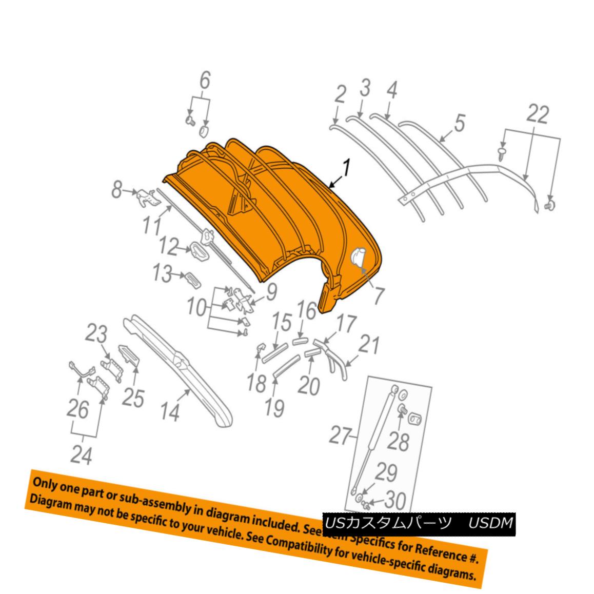 幌・ソフトトップ AUDI OEM 01-06 TT Quattro Convertible/soft Top-Top Frame 8N7871025 AUDI OEM 01-06 TT Quattro Convertible / so ftトップトップフレーム8N7871025 【並行輸入品】