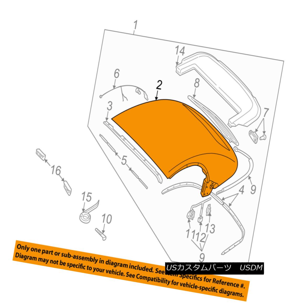幌・ソフトトップ AUDI OEM 02-06 TT Quattro Convertible/soft Top-Top Cover 8N7871035E80 AUDI OEM 02-06 TT Quattro Convertible / so ftトップトップカバー8N7871035E80 【並行輸入品】