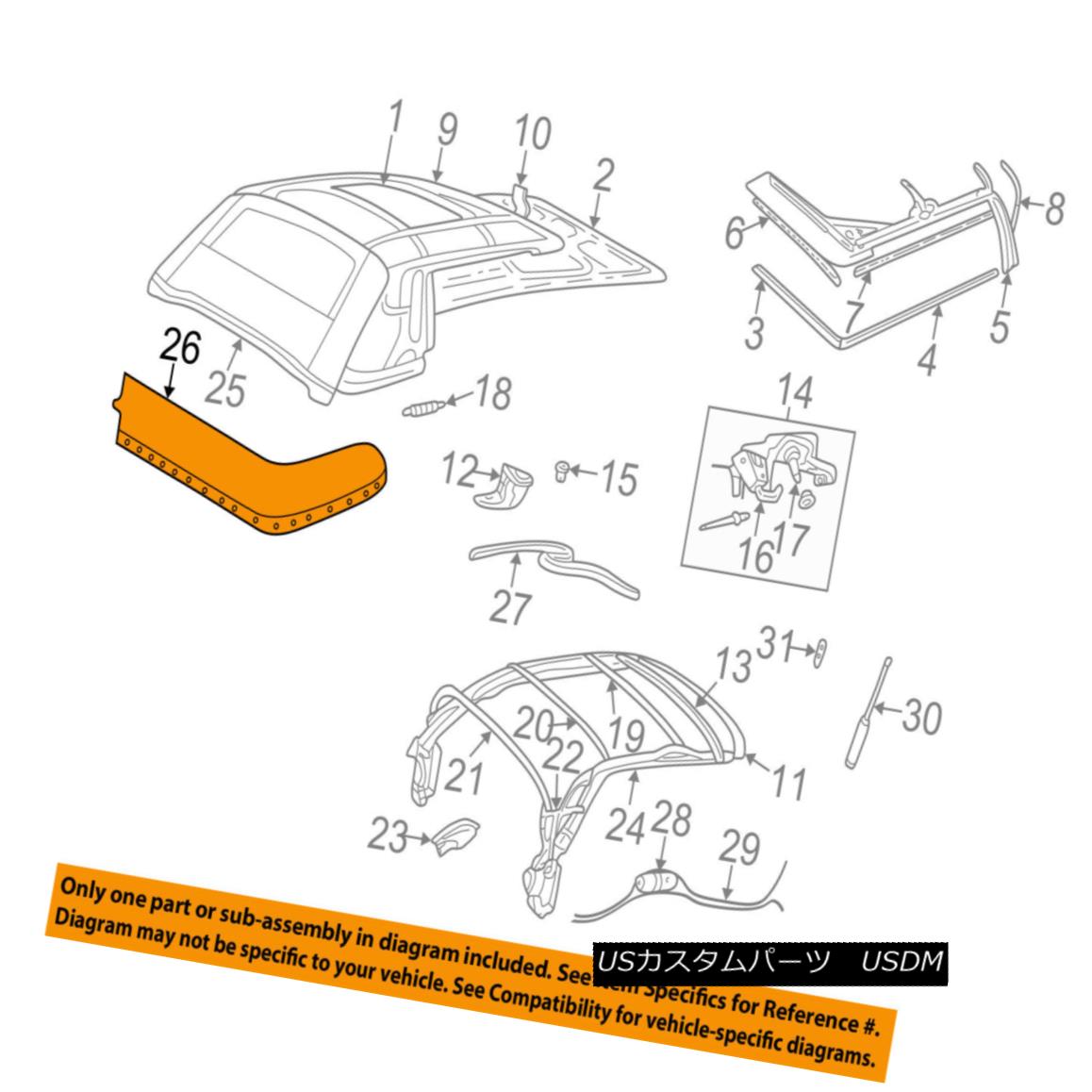 幌・ソフトトップ CHRYSLER OEM 02-05 Sebring Convertible/soft Top-Boot UP46XT5AD CHRYSLER OEM 02-05セブリング・コンバーチブル/ so ftトップ・ブートUP46XT5AD 【並行輸入品】